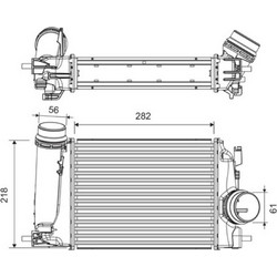 Valeo Ψυγείο Αέρα Υπερπλήρωσης - 818293