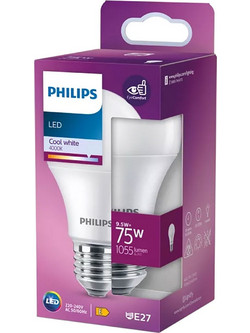 Philips Λαμπτήρας Ε27 9,5W 4000K 1055lm