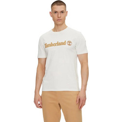 Timberland - Ανδρική Μπλούζα Kennebec River Linear Logo SL Tee Regular TB0A5UPQ-CM9 Εκρού