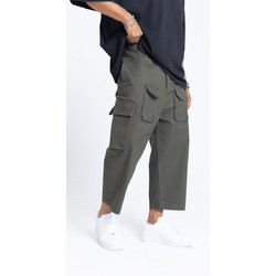 Devoted Cropped Pants with Pockets Green