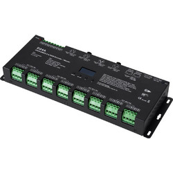 GLOBOSTAR(R) SKYDANCE-D24A 70673 DC DMX Master Dimmer / Controller / Decoder Υψηλής Ταχύτητας με 24 x 3A 72W Κανάλια DC 12-24V 72.5A 1740W Max IP20 - DMX512 & RDM - Μ16.7 x Π5 x Υ2.4cm