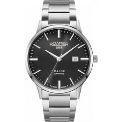 Roamer R-Line Ανδρικό Ρολόι με Ασημί Μεταλλικό Μπρασελέ 718833415570
