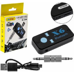 Bluetooth Αυτοκινήτου AUX/MicroSD Audio Receiver για το Ηχοσύστημα με Ενσωματωμένο Μικρόφωνο Q-306 Andowl