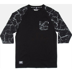 DGK Men Blacktop Custom 3/4 Sleeve T-Shirt - BLACK - DLS-140