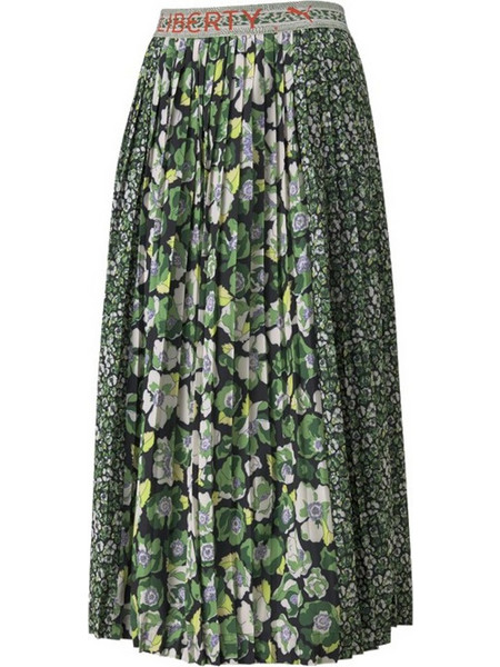 Puma x Liberty 534053 Υφασμάτινη Μάξι Φούστα Green
