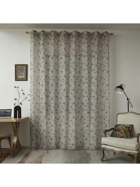 Beauty Home Κουρτίνα Γάζα με Τρουκς 280x280 Art 6120