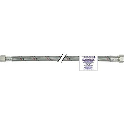 Σπιράλ Σύνδεσης EUROFLEX Acciaio Θηλ. - Θηλ. 1/4'' x 3/8'' Inox Ίσιο 80cm για Καυστήρες (30-0257)