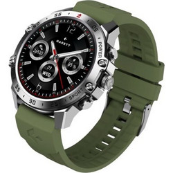 Smartwatch Garett Atom Srebrny stalowy ME ΛΟΥΡΑΚΙ ΣΕ ΧΡΩΜΑ ΠΡΑΣΙΝΟ ΚΑΙ ΑΣΗΜΙ