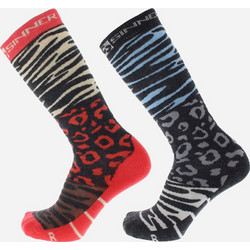 SINNER Κάλτσες Σκι Ladies Animal 2 Pack Κοραλ