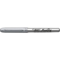 BIC ΜΑΡΚΑΔΟΡΟΣ ΑΝΕΞΙΤΗΛΟΣ METALLIC PLATINUM SILVER FINE 0.8mm