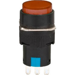 ΜΠΟΥΤΟΝ ΒΙΔΩΤΟ Φ16 1NO+1NC ΜΕ LED 230VAC ΚΟΚΚΙΝΟ XDL16-11AD XND (ΣΕΤ ΜΕ 5)