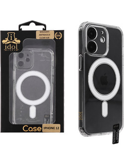 IDOL 1991 ΘΗΚΗ IPHONE 12 6.1" MAGSAFE ANTISHOCK CLEAR AIR BACK COVER TPU FULL CAMERA PROTECTION ΔΙΑΦΑΝΗ