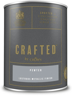 Crown Crafted lustrous metallic Pewter, μεταλλικό χρώμα 125ml