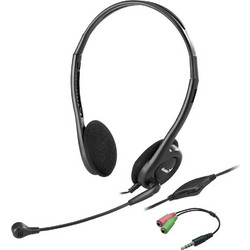 Genius Headset - HS-200C, 2x 3,5 jack, Single Jack Adapter - (31710151104)