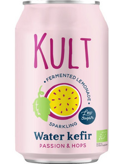 Kult Bio Κεφίρ Νερού με Passion fruit & Λυκίσκο 330ml