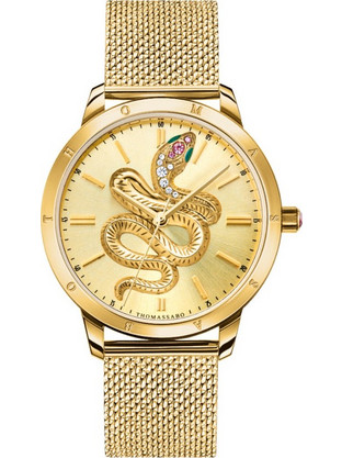 Thomas Sabo Ανδρικό Ρολόι με Χρυσό Μεταλλικό Μπρασελέ WA0388-264-207-42