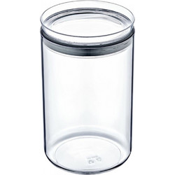 Βάζο κουζίνας στρογγυλό αεροστεγές πλαστικό 1250ml 10x19cm διάφανο 32-800-1417