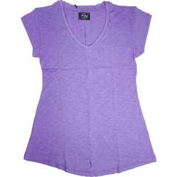 Paco & Co Wmn's Basic V T-Shirt 2432821 Lilac