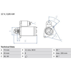 Bosch Μίζα - 0 986 025 640