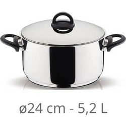Χύτρα Ν.24 5,2L Homebliss Pyramis 18/10 INOX