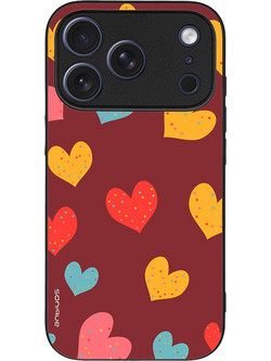 Sonique Heart Series Cover Burgundy (iPhone 17 Pro)
