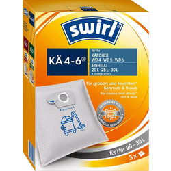 Swirl KA 4-6 Σακούλες Σκούπας 3τμχ Συμβατές με Σκούπα Karcher