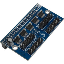GLOBOSTAR(R) CARD-FK-HUB75RGB 90098 Κάρτα Hub από FK-7W8 για Πολύχρωμες RGB LED Κυλιόμενες Ψηφιακές Επιγραφές/Οθόνες DC 5V IP20 - 2048x128 Max Pixels - Μ6.5 x Π3.6 x Υ1.8cm