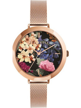 Ted Baker Γυναικείο Ρολόι με Ροζ Χρυσό Μεταλλικό Μπρασελέ BKPAMF104