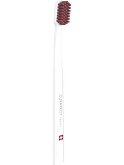 Curaprox CS12460 Velvet Οδοντόβουρτσα Λευκή Μπορντό