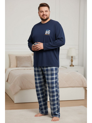 B657 Plus Size Ανδρική πιτζάμα