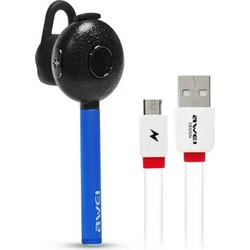 Awei A825BL Ακουστικό Bluetooth In Ear Blue