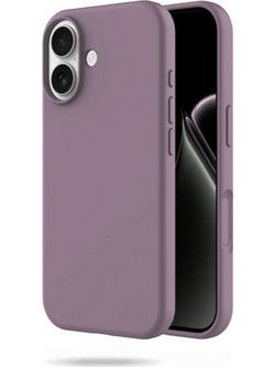 Θήκη Rubber Ενισχυμένης Σιλικόνης για iPhone 17 Ροζ-Μωβ