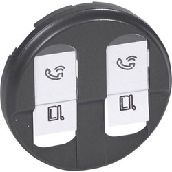 CELIANE ΠΛΑΚ ΔΙΠΛΗΣ RJ45 GRAPHIT LEGRAND - 067952