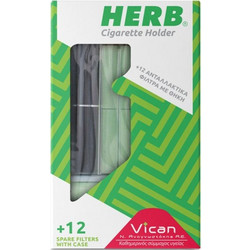 VICAN HERB CIGARETTE HOLDER ΠΙΠΑ ΜΕ 12 ΦΙΛΤΡΑ