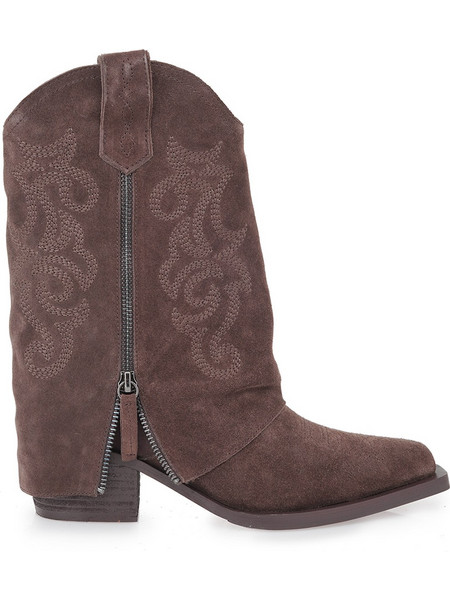 FAVELA COW BOY V229B5793504 - ΚΑΦΕ ΚΑΣΤΟΡΙ 0116001579 Marina Su Boots-BROWN