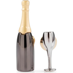 Καρφίτσα Pin 2τμχ Fashion Style Champaigne & Glass Metalmorphose MTMP-109 - MTMHK