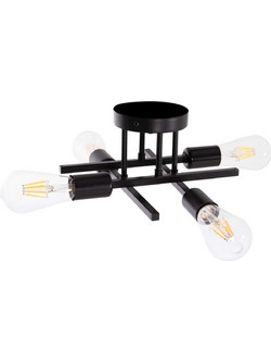 ΦΩΤΙΣΤΙΚΟ ΟΡΟΦΗΣ ΠΟΛΥΦΩΤΟ LIGHTY HM7428.11 ΜΕΤΑΛΛΟ ΣΕ ΜΑΥΡΟ 28x28x15Υεκ