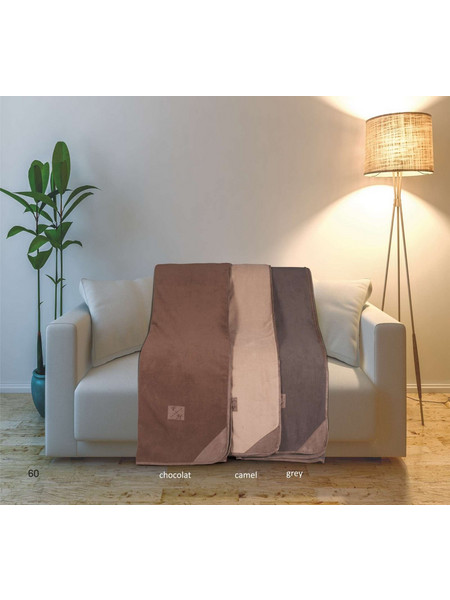 Ριχτάρια Σχ.Country super soft suede γωνίες Chocolat 170x300 - Flamingo Home Textiles Καφέ