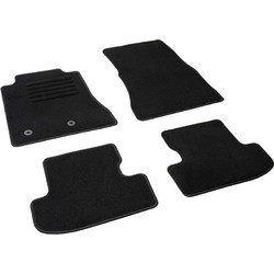 Πατάκια δαπέδου μοκέτας Standard μαύρα συμβατά με Ford Mustang VII (S650) 4τμχ