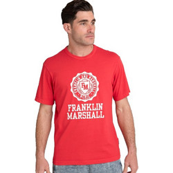 Franklin & Marshall T-Shirt Jersey JM3017.000.1001G34 320 ΚΟΚΚΙΝΟ