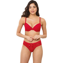 ΓΥΝΑΙΚΕΙΟ ΣΕΤ ΕΣΩΡΟΥΧΩΝ ΣΟΥΤΙΕΝ PUSH UP ME BRAZIL W25 NORDDIVA PASSION 8133 - ΚΟΚΚΙΝΟ