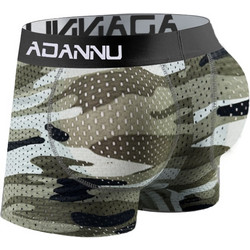 Sexy Mens Padded Underwear Mesh Boxer Buttocks Lifter Enlarge Butt Push Up