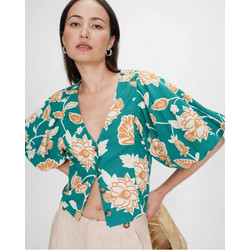 Γυναικεία Grace and Mila μπλούζα Regular Crop Fit Vahe-Πράσινο (VAHE SS2617131 VERT)