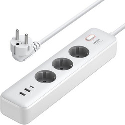 Πολύπριζο ασφαλείας Ugreen CD286 25357 - GaN PD - 3x Schuko, 2x USB-A, 1x USB-C - 30W - 2m CD286 25357