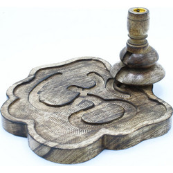 Lrg Mango Wood Backflow Burner - Ohm