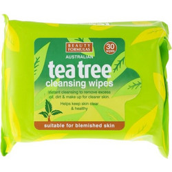 Beauty Formulas Tea Tree Μαντηλάκια Ντεμακιγιάζ 30τμχ