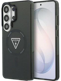Guess IML Gradient Triangle Logo MagSafe Back Cover Black (Samsung Galaxy S26 Ultra)