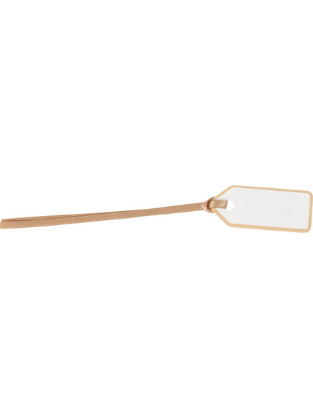 Beauty Home 10 Ετικέτες Χάρτινες με κορδέλα - Κρεμ 5 x 2 cm