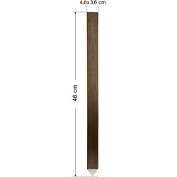 Σετ 10 τμχ πάσσαλοι δοκός 50102 4,6Χ3,6Χ46 cm με μύτη-Tesias Group