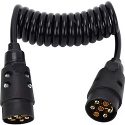 Σπιράλ Προέκταση Καλωδίου Τρέιλερ 3m - 7 Pins 12V24V HW-0358